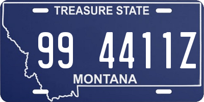 MT license plate 994411Z