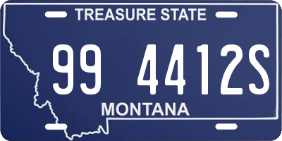 MT license plate 994412S