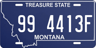 MT license plate 994413F