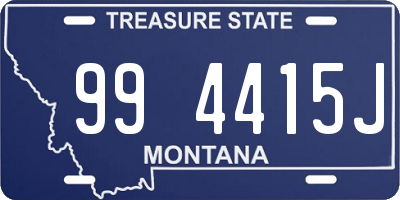 MT license plate 994415J