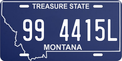 MT license plate 994415L