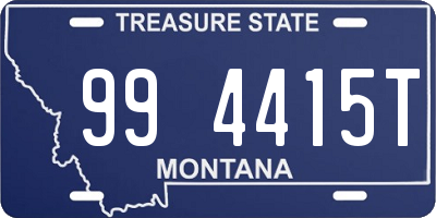 MT license plate 994415T