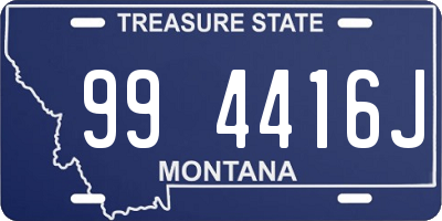 MT license plate 994416J