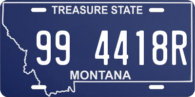 MT license plate 994418R