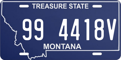 MT license plate 994418V