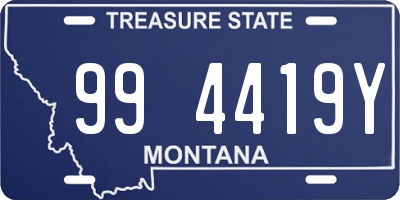 MT license plate 994419Y