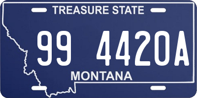 MT license plate 994420A