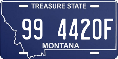 MT license plate 994420F