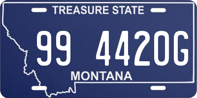 MT license plate 994420G