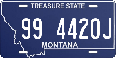 MT license plate 994420J