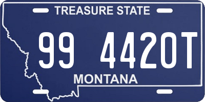 MT license plate 994420T