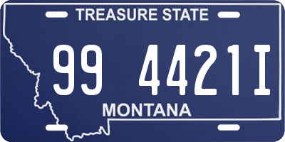 MT license plate 994421I