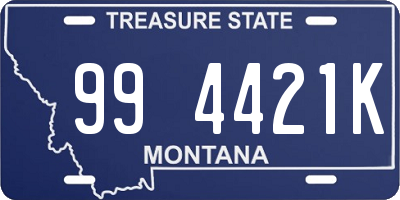 MT license plate 994421K