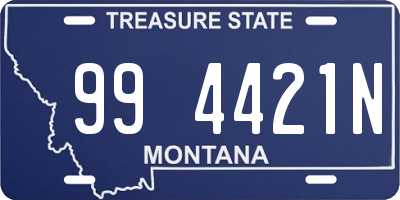 MT license plate 994421N