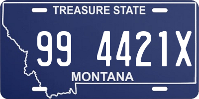 MT license plate 994421X