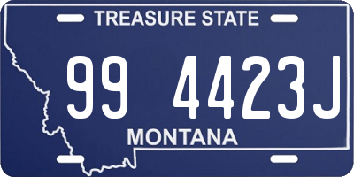 MT license plate 994423J