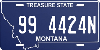 MT license plate 994424N