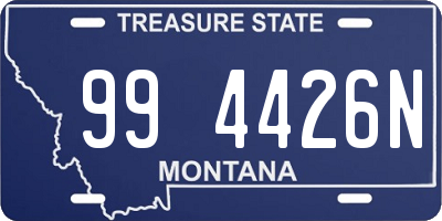 MT license plate 994426N