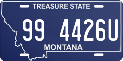 MT license plate 994426U