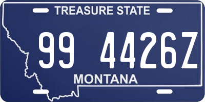 MT license plate 994426Z