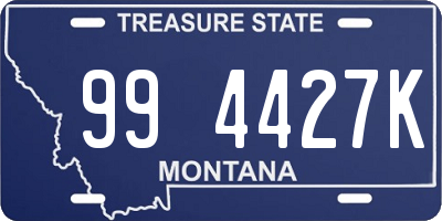 MT license plate 994427K