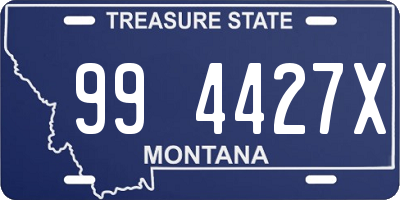 MT license plate 994427X