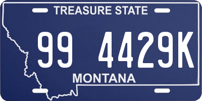 MT license plate 994429K