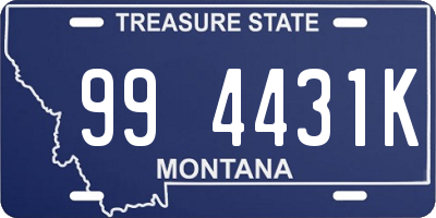 MT license plate 994431K