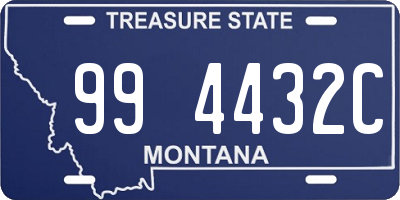 MT license plate 994432C