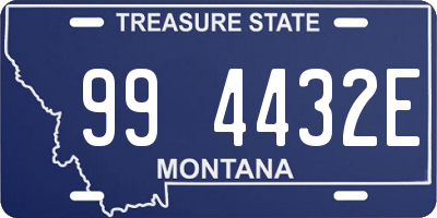 MT license plate 994432E