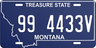 MT license plate 994433V