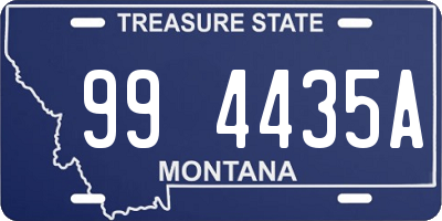 MT license plate 994435A