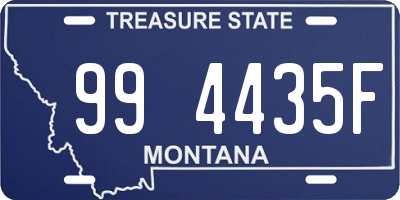 MT license plate 994435F