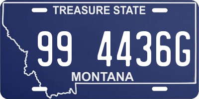 MT license plate 994436G