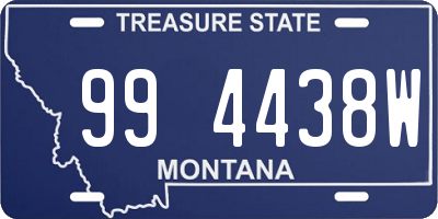 MT license plate 994438W