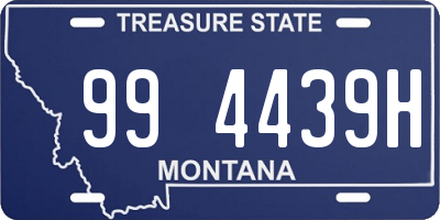 MT license plate 994439H