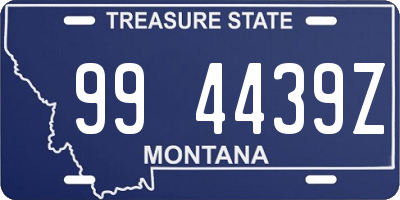 MT license plate 994439Z