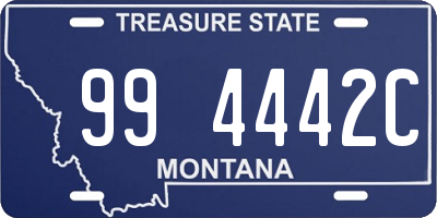 MT license plate 994442C