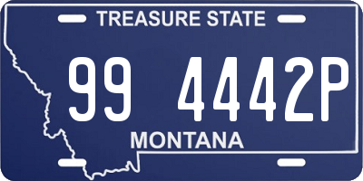 MT license plate 994442P