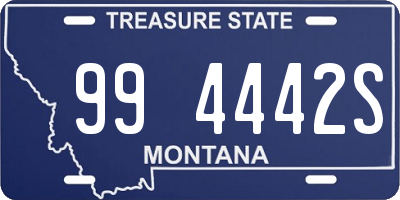 MT license plate 994442S