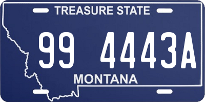 MT license plate 994443A