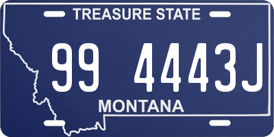 MT license plate 994443J