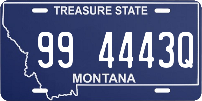 MT license plate 994443Q