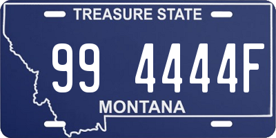 MT license plate 994444F