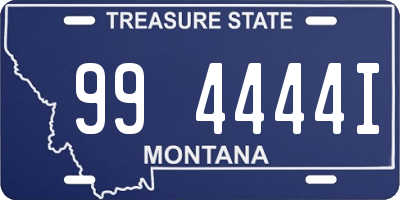 MT license plate 994444I