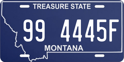 MT license plate 994445F