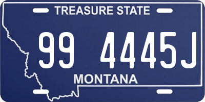 MT license plate 994445J