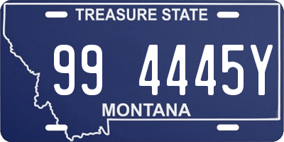 MT license plate 994445Y