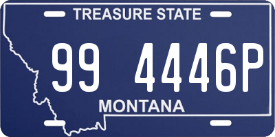 MT license plate 994446P