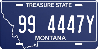 MT license plate 994447Y